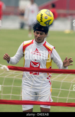 May 12, 2009 - Zapopan, Jalisco, Mexico - FREDY BAREIRO, soccer player of Tecos UAG soccer team, during practice at the '3 de Marzo' stadium, prior to the encounter with the Pumas team in the quarterfinals of the Mexican soccer Tournament Clausura 2009. (Credit Image: © Alejandro Acosta/ZUMA Press) Stock Photo