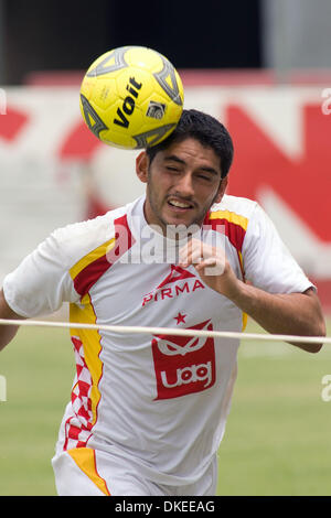 May 12, 2009 - Zapopan, Jalisco, Mexico - JESUS CORONA, soccer player of Tecos UAG soccer team, during practice at the '3 de Marzo' stadium, prior to the encounter with the Pumas team in the quarterfinals of the Mexican soccer Tournament Clausura 2009. (Credit Image: © Alejandro Acosta/ZUMA Press) Stock Photo