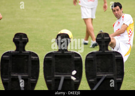 May 12, 2009 - Zapopan, Jalisco, Mexico - NELSON PINTO, soccer player of Tecos UAG soccer team, during practice at the '3 de Marzo' stadium, prior to the encounter with the Pumas team in the quarterfinals of the Mexican soccer Tournament Clausura 2009. (Credit Image: © Alejandro Acosta/ZUMA Press) Stock Photo