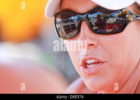 14 Aug 2009: Tracy Lindquist during the AVP Pro volleyball tour in San Francisco on Friday presented by Barefoot Wine. (Credit Image: © Southcreek Global/ZUMApress.com) Stock Photo