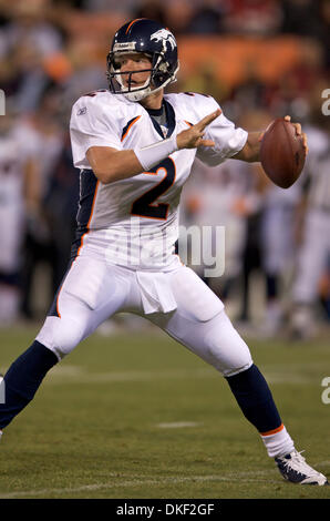 14 August 2009: Denver Broncos CB Champ Bailey (24) stretches before the  NFL pre-season game between the Denver Broncos and the San Francisco 49ers  at Candlestick Park in San Francisco, CA Â©