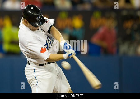 18 August 200: Toronto Blue Jays second baseman Aaron Hill #2 in action at the Rogers Centre in Toronto during an MLB game between the Boston Red Sox and the Toronto Blue Jays..The Red Sox won 10-9..*****FOR EDITORIAL USE ONLY* (Credit Image: © Southcreek Global/ZUMApress.com) Stock Photo