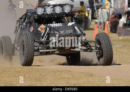 Jun 06, 2009 - Valle de la Trinidad, Baja Norte, Mexico - MIKE LAWRENCE, winner of Class 10 (Single- or two-seaters to 1650cc), races through the pits at mile 260 of the 41st Baja 500 race.  (Credit Image: © Stan Sholik/ZUMA Press) Stock Photo