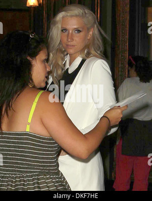 Kesha 'The Book of Mormon' Opening night held at Pantages Theatre - Arrivals Hollywood California - 12.09.12 Stock Photo