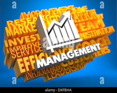 Management. Wordcloud Concept. Stock Photo