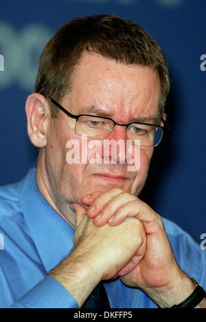 POUL NYRUP RASMUSSEN.PRIME MINISTER OF DENMARK. NICE FRANCE, EUROPEAN SUMMIT.EUROPEAN SUMMIT NICE 2000.11/12/2000.U93D15A Stock Photo