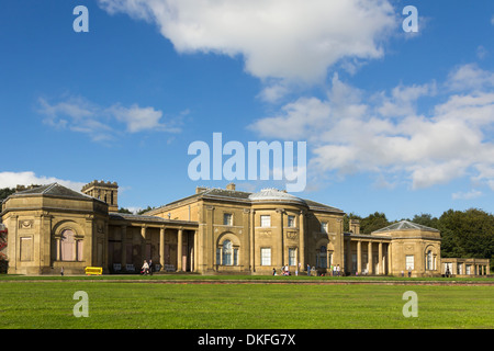 Heaton Hall in Heaton Park, Manchester is a grade 1 listed, late 18th century neoclassical, Palladian style large house. Stock Photo