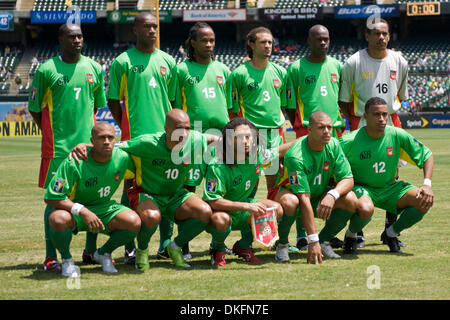 Jul 05, 2009 - Oakland, California, USA - Guadeloupe's starting 11 pose before CONCACAF Gold Cup Group C action at Oakland-Alameda County Coliseum. (Credit Image: © Matt Cohen/Southcreek Global/ZUMA Press) Stock Photo