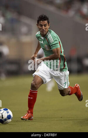 Jul 10, 2009 - Houston, Texas, USA - ALBERTO MEDINA (#7) of Mexico dribbles the ball in Panama territory.  Panama and Mexico tied 1-1 at Reliant Stadium. (Credit Image: © Diana Porter/Southcreek Global/ZUMA Press) Stock Photo