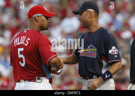 Milwaukee Brewers Prince Fielder walks off the field with wife Chanel after  winning the Home Run Derby contest at Busch Stadium in St. Louis on July  13, 2009. Prince Fielder is the