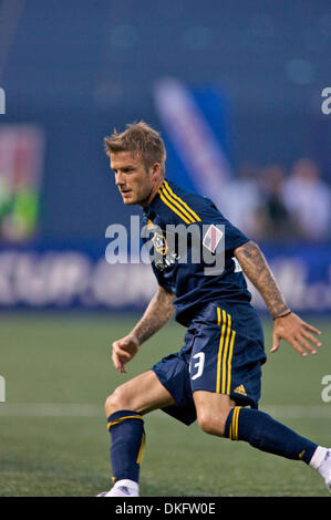 Jul 16, 2009 - East Rutherford, New Jersey, USA - Soccer - LA Galaxy DAVID BECKHAM during his 1st game back (after being on loan to AC Milan) against the New York Red Bulls held at Giants Stadium in East Rutherford, New Jersey. LA Galaxy beat the NY Red Bulls 3-1. (Credit Image: © Chaz Niell/Southcreek Global/ZUMA Press) Stock Photo