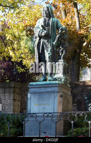 bach memorial in autumn light, eisenach city, thuringia, germany, europe Stock Photo