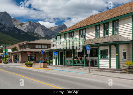 The historic Canmore Hotel in Canmore, Alberta, Canada. Stock Photo