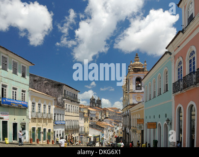 Brazil, Bahia, Salvador, Pelourinho: Largo do Pelourinho within Salvador de Bahia's historic centre. Stock Photo