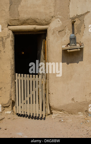 Bent's Old Fort on the prairies of eastern Colorado was, the only settlement between MIssouri and Santa Fe, New Mexico. Stock Photo