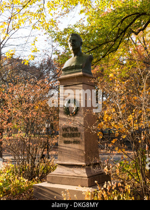 Victor Herbert Statue in Central Park, NYC Stock Photo