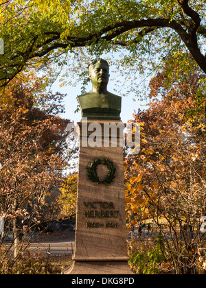 Victor Herbert Statue in Central Park, NYC Stock Photo