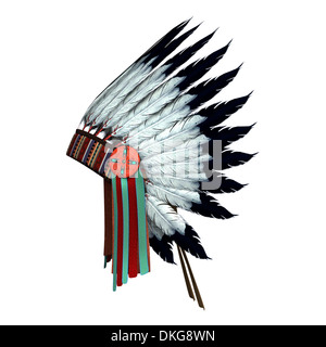 Native American War Bonnet Isolated Stock Photo - Alamy