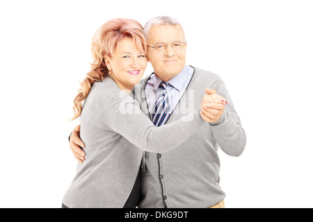 Middle aged couple dancing Stock Photo