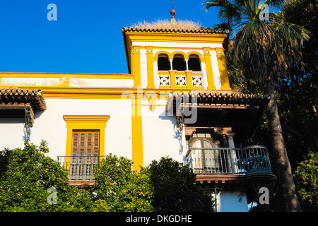 Typical house in Barrio Santa Cruz, Seville, Andalusia, Spain Stock Photo