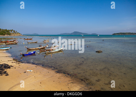 Fishing boats at Rawai Beach, Phuket, Thailand, Asia Stock Photo