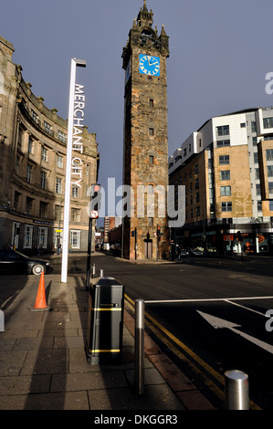 Tolbooth Steeple, Glasgow Cross Stock Photo