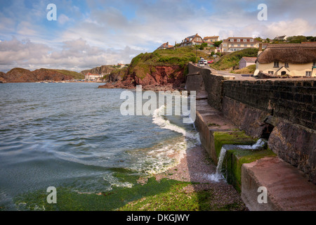 View from the slipway at Hope Cove, Devon, England. Stock Photo