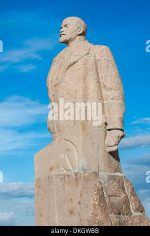 Lenin Statue, Siberian City of Anadyr, Chukotka Province, Russian Far East, Russia, Eurasia Stock Photo