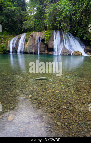 Reach Falls, Portland Parish, Jamaica, West Indies, Caribbean, Central America Stock Photo