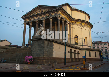 Church of Chiesa di Gran Madre di Dio central Turin Piedmont region Italy Europe Stock Photo