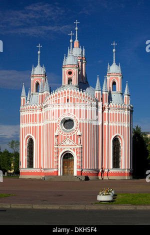 Chesma (Chesme) Church, Russian Orthodox, St. Petersburg, Russia, Europe Stock Photo