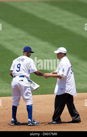 Los Angeles Dodger legend Maury Wills was presented with second