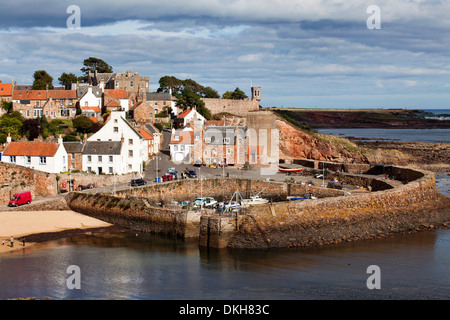 Incoming tide at Crail Harbour, Fife, Scotland, United Kingdom, Europe Stock Photo