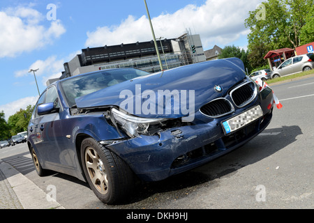 Berlin Germany car damage to the bodywork accident Auto Blechschaden Stock Photo