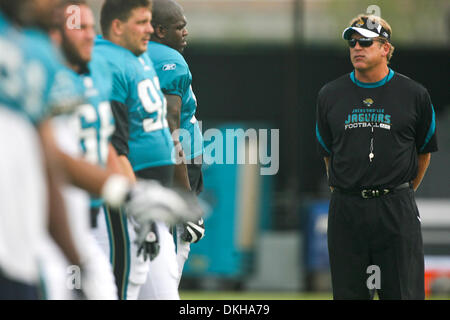 Players Of The Jacksonville Jaguars Stretch During Training Camp At The 