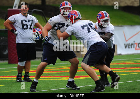 Buffalo Bills offensive lineman Demetrius Bell (#77) during a