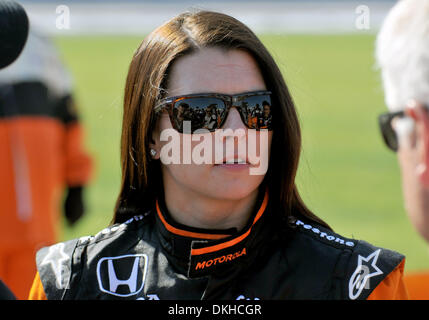 Andretti Green Racing driver Danica Patrick after the qualifying round at the Bombardier Learjet 550k at the Texas Motor Speedway in Fort Worth, Texas. (Credit Image: © Albert Pena/Southcreek Global/ZUMApress.com) Stock Photo