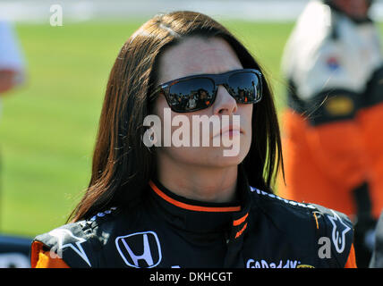 Andretti Green Racing driver Danica Patrick after the qualifying round at the Bombardier Learjet 550k at the Texas Motor Speedway in Fort Worth, Texas. (Credit Image: © Albert Pena/Southcreek Global/ZUMApress.com) Stock Photo