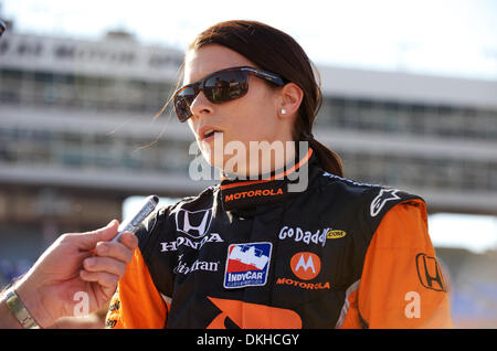 Andretti Green Racing driver Danica Patrick after the qualifying round at the Bombardier Learjet 550k at the Texas Motor Speedway in Fort Worth, Texas. (Credit Image: © Albert Pena/Southcreek Global/ZUMApress.com) Stock Photo