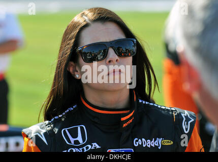 Andretti Green Racing driver Danica Patrick after the qualifying round at the Bombardier Learjet 550k at the Texas Motor Speedway in Fort Worth, Texas. (Credit Image: © Albert Pena/Southcreek Global/ZUMApress.com) Stock Photo