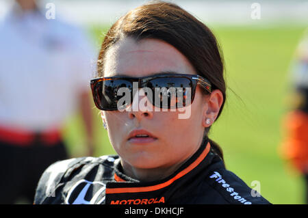 Andretti Green Racing driver Danica Patrick after the qualifying round at the Bombardier Learjet 550k at the Texas Motor Speedway in Fort Worth, Texas. (Credit Image: © Albert Pena/Southcreek Global/ZUMApress.com) Stock Photo