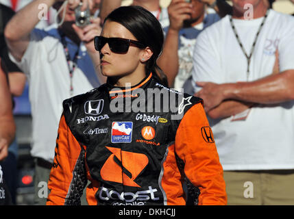 Andretti Green Racing driver Danica Patrick after the qualifying round at the Bombardier Learjet 550k at the Texas Motor Speedway in Fort Worth, Texas. (Credit Image: © Albert Pena/Southcreek Global/ZUMApress.com) Stock Photo