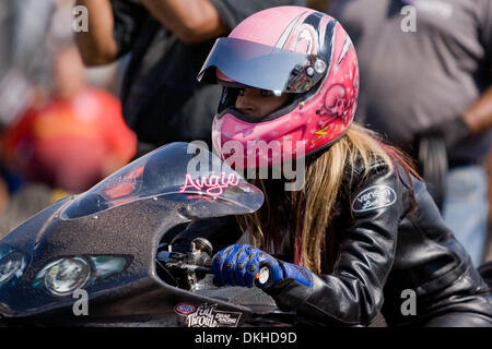 29 June 2009: NHRA Pro Stock Motorcycle driver Angie McBride during the Summit Racing Equipment Nationals at Summit Motorsports Park in Norwalk OH. (Credit Image: © Frank Jansky/Southcreek Global/ZUMApress.com) Stock Photo