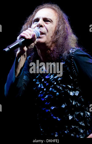 Heaven and Hell lead singer Ronnie James Dio singing. The concert was held at the Journal Pavilion in Albuquerque, NM. (Credit Image: © Long Nuygen/Southcreek Global/ZUMApress.com) Stock Photo