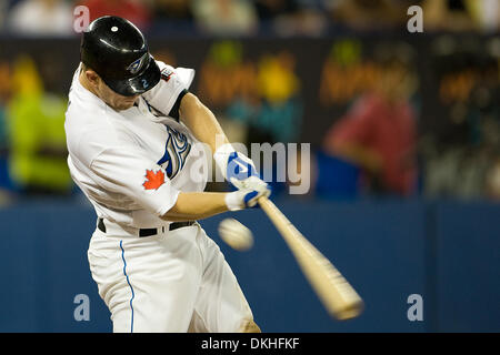 18 August 200: Toronto Blue Jays second baseman Aaron Hill #2 in action at the Rogers Centre in Toronto during an MLB game between the Boston Red Sox and the Toronto Blue Jays..The Red Sox won 10-9..*****FOR EDITORIAL USE ONLY* (Credit Image: © Nick Turchiaro/Southcreek Global/ZUMApress.com) Stock Photo