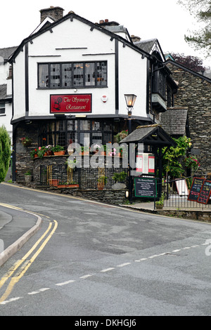 The Spinnery Restaurant on Brantfell Road in Bowness-On-Windermere, the Lake District, Cumbria, England, UK Stock Photo