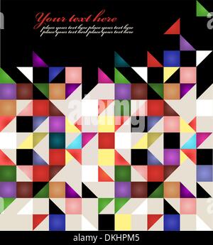 abstract vector background with a multicolored  mosaic Stock Vector