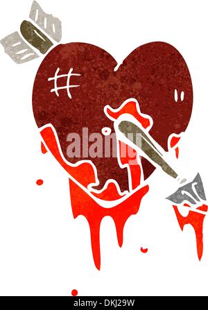 Retro cartoon with texture. Isolated on White. Stock Vector