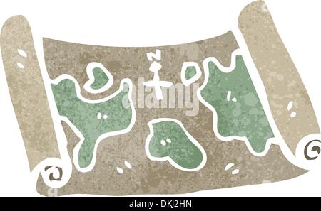 Crazy treasure map isolated with the cartoon Stock Vector Image &amp; Art ...