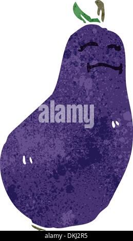 Retro cartoon with texture. Isolated on White. Stock Vector